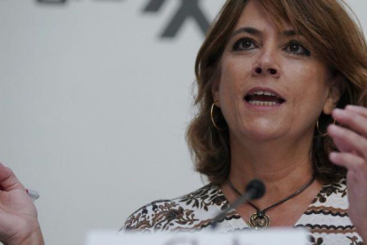 La ministra de Justicia, Dolores Delgado.-JOSE LUIS ROCA