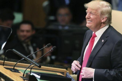 Donald Trump, este martes en la ONU-BEBETO MATTHEWS (AP)