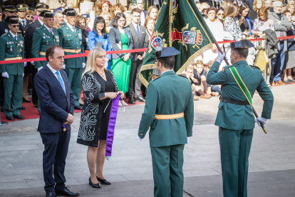 La Guardia Civil celebra en Soria el día de su patrona, la Virgen del Pilar. GONZALO MONTESEGURO