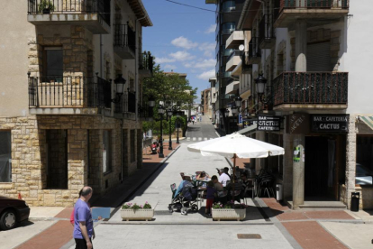 Zona del casco urbano de Ólvega donde se pretende completar la pavimentación.-V. G.