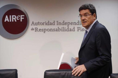 José Luis Escrivá, presidente de la Autoridad Independiente de Responsabilidad Fiscal (Airef).-AGUSTÍN CATALÁN