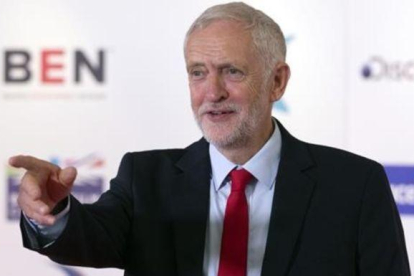 Jeremy Corbyn, durante una intervención reciente en Edimburgo.-JANE BARLOW / AP