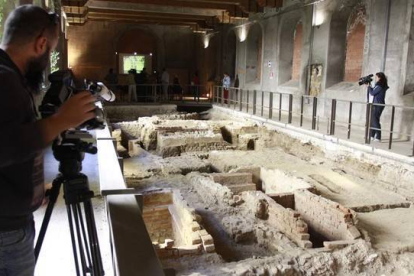 Excavaciones en el convento de Santa Úrsula de Florencia, donde está enterrada la Gioconda.-AFP / FRANCESCO BELLINI