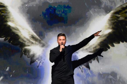 El ruso Sergey Lazarev, en la primera semifinal de Eurovisión 2016.-AFP / JONATHAN NACKSTRAND