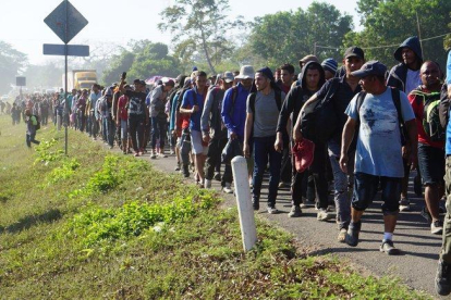 Unos 624 hondureños fueron deportados de México y otros 51 retornaron de Guatemala de manera voluntaria.-EFE