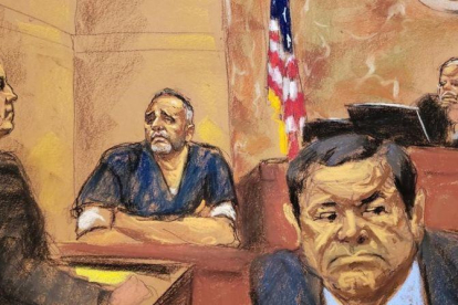 Retrato del juicio al narcotraficante  El Chapo, en Nueva York.-JANE ROSENBERG (REUTERS)
