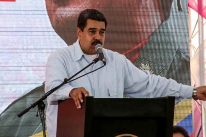 Maduro, en un acto en Caracas, el 27 de abril.-EFE / CRISTIAN HERNANDEZ