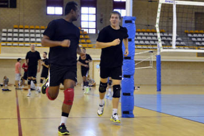 Álvaro Hernández en un entrenamiento de esta campaña. / Diego Mayor-