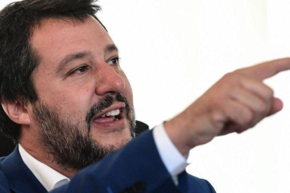 El vicepresidente y ministro de Interior Matteo Salvini.-MIGUEL MEDINA / AFP