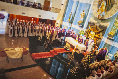 Imagen tomada de la publicación Iglesia en Soria, del funeral de Diéguez Reboredo.-HDS