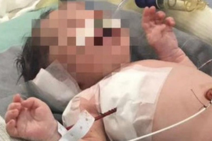 El pequeño Arthur en el hospital de Río de Janeiro.-