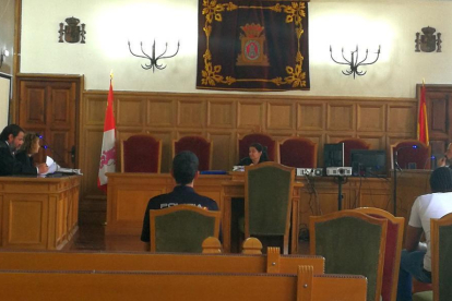 Un momento de la sesión celebrada ayer en el Juzgado de lo Penal de Soria.-DIARIO DE SORIA