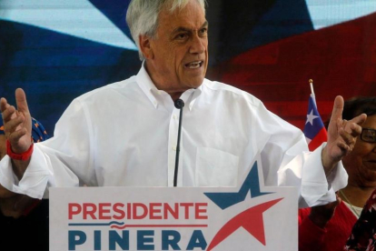 Sebastián Piñera durante la campaña electoral.-AFP / CLAUDIO REYES
