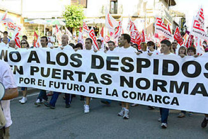 Trabajadores en la manifestación del viernes. / A. M. -