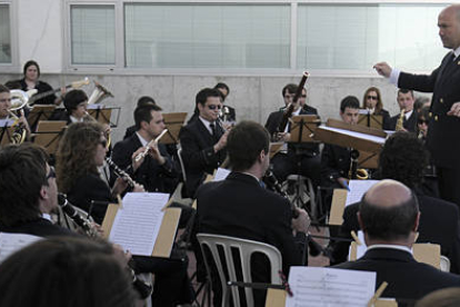 Imagen de una de las actuaciones de la Banda Municipal de Música de Soria. / ÚRSULA SIERRA-