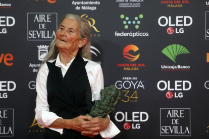 Benedicta Sánchez, tras ser premiada con el Goya a la Actriz Revelación.-EUROPA PRESS
