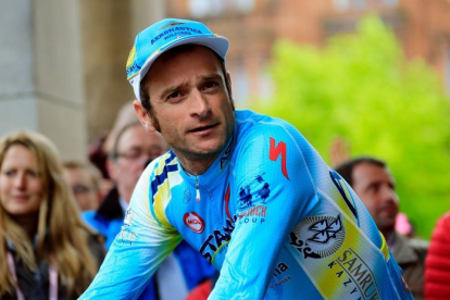 Michele Scarponi, el año pasado.-/ LUK BENIES (AFP)