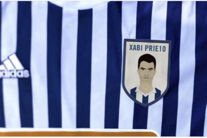 Imagen de Xabi Prieto en el escudo que lucirá la Real el sábado frente al Leganés.-TWITTER REAL ZARAGOZA