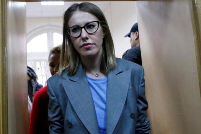 La presentadora y candidata Ksenia Sobchak.-REUTERS / SERGEI KARPUKHIN