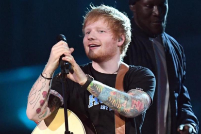 Ed Sheeran, el pasado febrero en el O2 Arena.-
