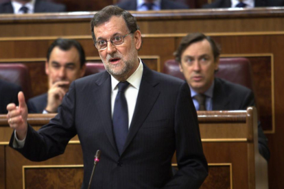 Mariano Rajoy, en el Congreso de los Diputados.-DAVID CASTRO
