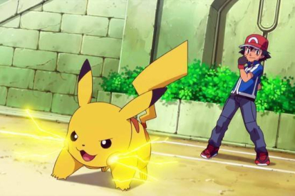 Los dos protagonistas del videojuego 'Pokémon'.-