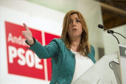 Susana Díaz, en el Palacio de Congresos de Granada.-MIGUEL ÁNGEL MOLINA / EFE
