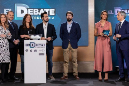 Imagen del sorteo de El debate de Atresmedia.-ATRESMEDIA TELEVISIÓN