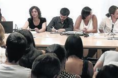 Reunión del consejo ciudadano de Podemos, en la sede de Princesa, en Madrid.-DAVID CASTRO