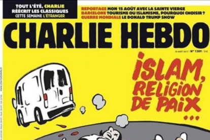 Portada del semanario satírico Charlie Hebdo, sobre los atentados de Barcelona y Cambrils.-CHARLIE HEBDO