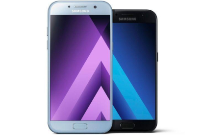 Los nuevos Galaxy A de Samsung (2017).-