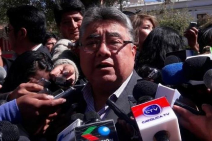 El ministro de Interior, Rodolfo Illanes, en una fotografía difundida por el Gobierno boliviano.-AP