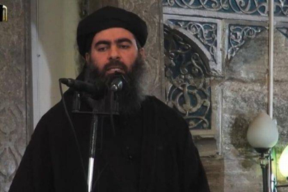 Al Baghdadi en una mezquita de la ciudad iraquí de Mosul el pasado mes de julio.-Foto: AFP