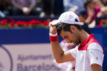 Novak Djokovic, en su derrota.-/ JORDI COTRINA