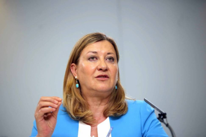 La consejera de Hacienda, Pilar del Olmo, comparece en rueda de prensa posterior al Consejo de Gobierno-ical
