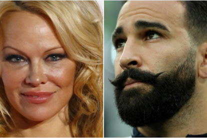 Pamela Anderson y Adil Rami-