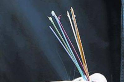 Detalle de la fibra óptica, cuyo grosor es de 0,1 milímetros.-