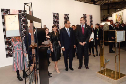 Los Reyes en la inauguración de la 38ª edición de la Feria Internacional de Arte Contemporáneo-ARCOmadrid.-TWITTER