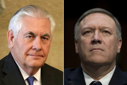 Rex Tillerson (izquierda) y Mike Pompeo.-/ JOSEPH EID JIM WATSON (AFP)