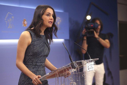 La portavoz de Ciudadanos en el Congreso, Inés Arrimadas.-DAVID CASTRO