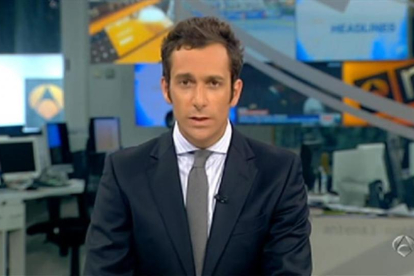 El periodista Álvaro Zancajo, presentador de 'Noticias 2' en Antena 3.-