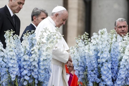 El papa Francisco en la celebración del Domingo de Resurrección en el Vaticano.-EFE