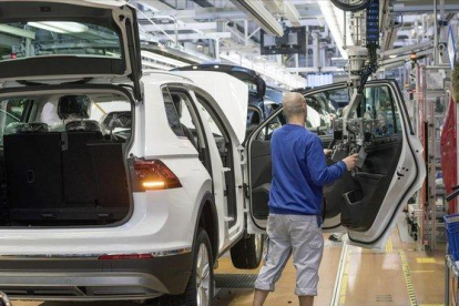 Planta de producción de Volkswagen.-
