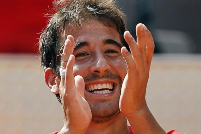 Marc López, pareja de Feliciano en el doble finalista en Roland Garros.-AP / ANDRÉS KUDACKI