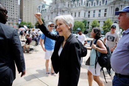 La candidata verde Jill Stein, en Filadelfia, el pasado junio.-REUTERS (DOMINICK REUTER) / AP