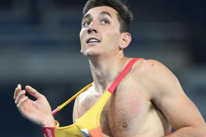 Sergio Fernández, después de su semifinal.-AFP / OLIVIER MJORIN