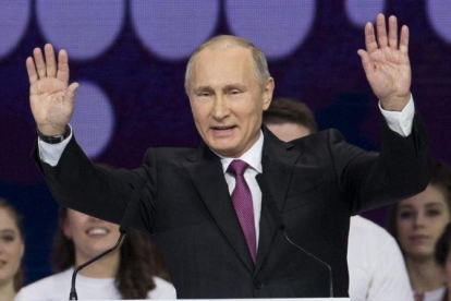 Putin, en un acto en Moscú.-AP / IVAN SEKRETAREV