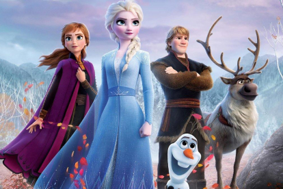 Una imagen promocional de ’Frozen II’, con la princesa Elsa en primer plano-