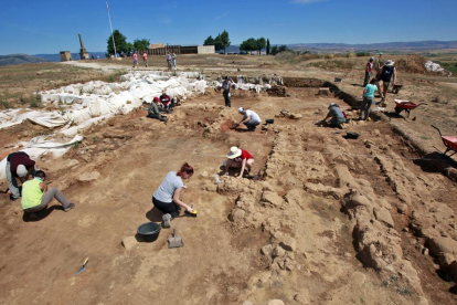 Excavación en una manzana del yacimiento de Numancia.-Mario Tejedor