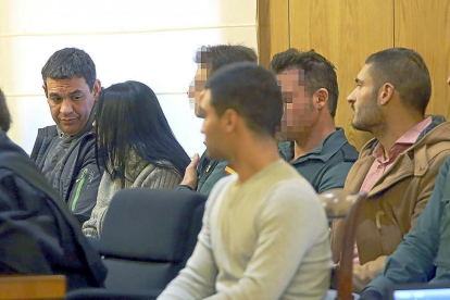 Manuel Martínez, Vicenta Panduro, Pablo Azcona y Adrián Blanco en un momento del juicio celebrado en enero-ICAL